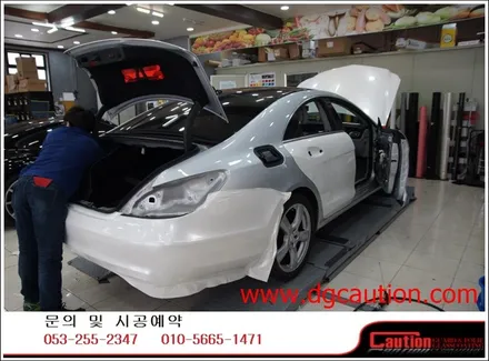 벤츠 cls350 전체랩핑시공입니다.[대구랩핑][포르쉐랩핑][자동차랩핑][벤츠cls350] / 대구 수성구 황금동