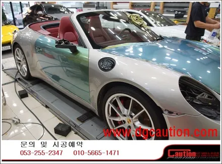 포르쉐 911 카브리올레 전체 카멜레온 랩핑입니다.  #ppf #대구PPF #랩핑 #대구랩핑 #카스킨 #대구카스킨 #래핑 #대구래핑 / 대구 수성구 황금동