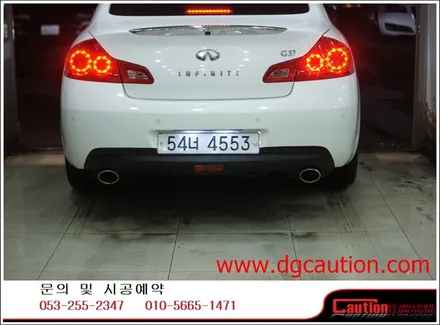 인피니티 g37 루프스킨&디퓨저무광블랙 랩핑입니다.[대구랩핑][루프스킨][인피니티][디퓨저랩핑] / 대구 수성구 황금동