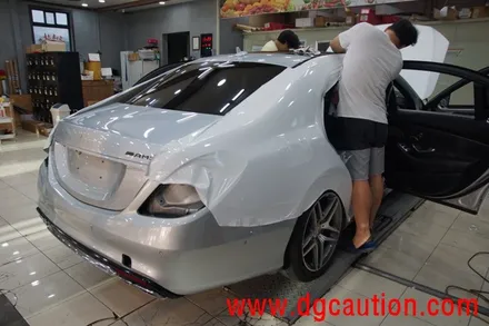 대구랩핑 벤츠 S350D 전체 화이트 시공 대구PPF / 대구 수성구 황금동
