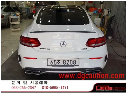벤츠 C63AMG 루프 탑폴리에 및 라이트 PPF 시공입니다.  #ppf #대구PPF #랩핑 #대구랩핑 #카스킨 #대구카스킨 / 대구 수성구 황금동