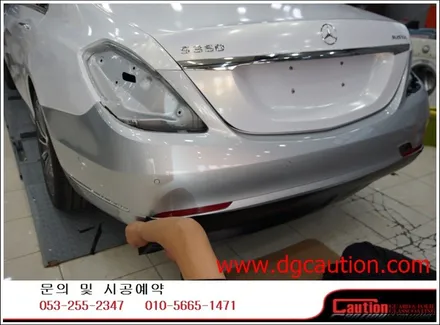 벤츠S350 화이트골드펄 전체시공입니다.[대구랩핑][대구PPF][벤츠랩핑][화이트랩핑] / 대구 수성구 황금동