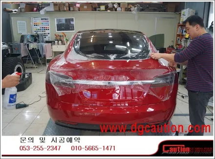 테슬라 S 90D 전체 PPF시공입니다. #대구랩핑 #대구래핑 #대구카스킨 #대구PPF / 대구 수성구 황금동
