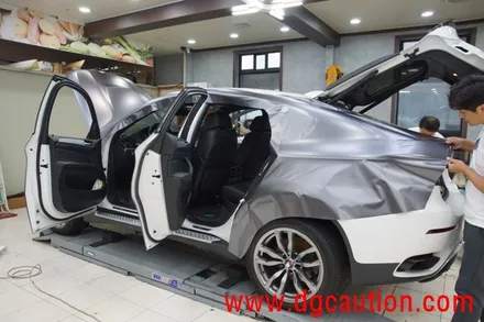 대구랩핑 대구BMW X6 M50D 사틴다크그레이 시공 후기 / 대구 수성구 황금동