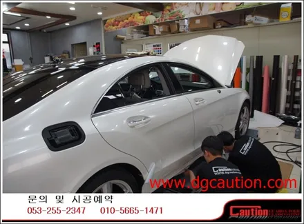 벤츠 cls350 전체랩핑시공입니다.[대구랩핑][포르쉐랩핑][자동차랩핑][벤츠cls350] / 대구 수성구 황금동
