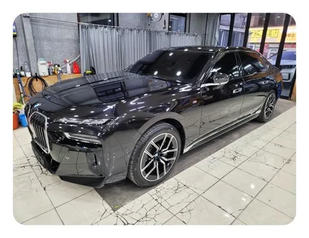 BMW 740i 측면 몰딩 크롬죽이기 시공<대구랩핑><대구PPF> / 대구 수성구 황금동