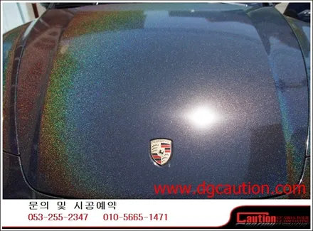 포르쉐카이엔디젤 전체랩핑 입니다.[대구랩핑][포르쉐랩핑][대구카스킨][유광블랙랩핑] / 대구 수성구 황금동