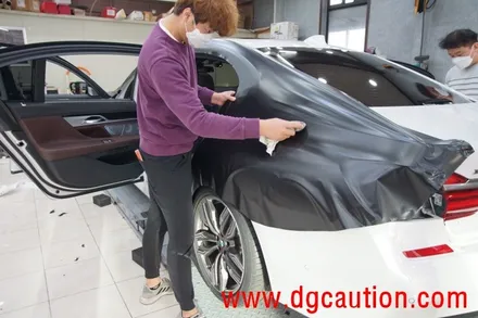 대구PPF 대구랩핑 BMW 760LI 전체 사틴블랙 시공 / 대구 수성구 황금동