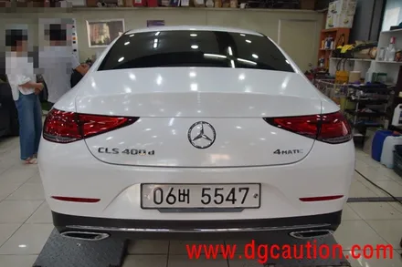 대구랩핑 대구래핑 벤츠 cls400d 다이아몬드 화이트 전체 시공 / 대구 수성구 황금동