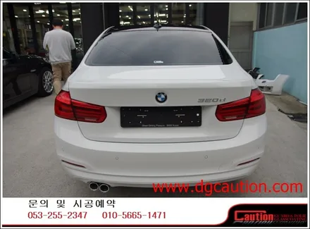 bmw320d 루프랩핑 탑폴리에 시공입니다.[bmw랩핑][루프랩핑][무광랩핑][대구ppf] / 대구 수성구 황금동
