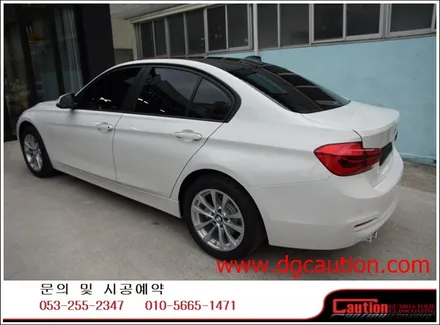 bmw320d 루프랩핑 탑폴리에 시공입니다.[bmw랩핑][루프랩핑][무광랩핑][대구ppf] / 대구 수성구 황금동