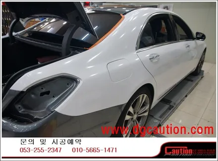 벤츠 S500 4MATIC 전체 다이아몬드 화이트 시공입니다.  #ppf #대구PPF #랩핑 #대구랩핑 #카스킨 #대구카스킨 / 대구 수성구 황금동