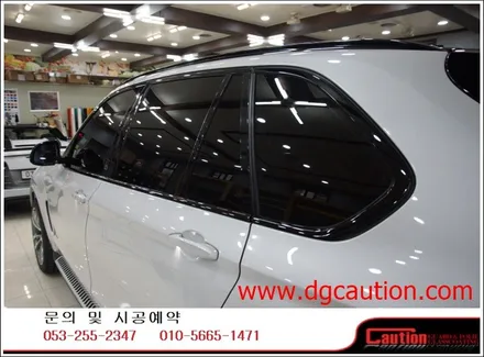 BMW X5 루프스킨/크롬몰딩/루프렉 탑폴리에 시공입니다.[대구랩핑][BMW랩핑][루프스킨][대구PPF] / 대구 수성구 황금동