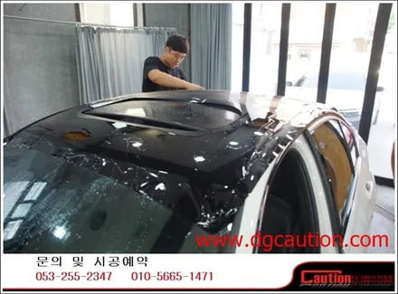 bmw 320i 루프스킨 탑폴리에 시공입니다.[대구랩핑][대구ppf][bmw루프스킨][bmw랩핑] / 대구 수성구 황금동