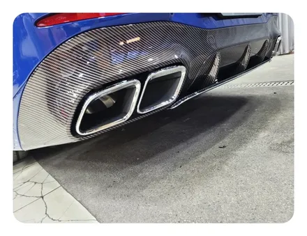 벤츠 CLS300D 디퓨져 카본랩핑 시공 <대구랩핑><대구PPF> / 대구 수성구 황금동