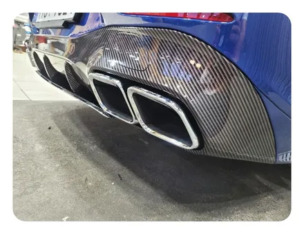 벤츠 CLS300D 디퓨져 카본랩핑 시공 <대구랩핑><대구PPF> / 대구 수성구 황금동