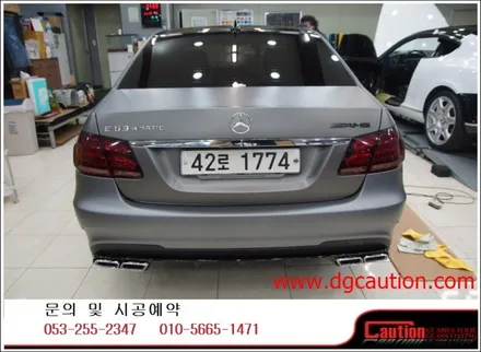 벤츠e63amg 사고후부분랩핑시공입니다.[대구랩핑][대구ppf][대구카스킨][대구후퍼옵틱] / 대구 수성구 황금동