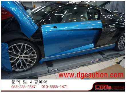 아우디 NEW R8 V10 PLUS 전체랩핑 시공입니다. #대구랩핑 #대구래핑 #대구카스킨 #대구탑폴리에 / 대구 수성구 황금동