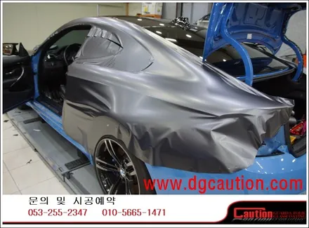 BMW M4 사틴 다크그레이 전체 시공입니다.  #대구랩핑 #대구래핑 #대구탑폴리에 #대구카스킨 / 대구 수성구 황금동