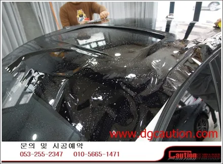 bmw320d 루프랩핑 탑폴리에 시공입니다.[bmw랩핑][루프랩핑][무광랩핑][대구ppf] / 대구 수성구 황금동