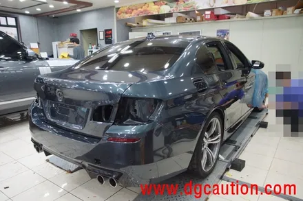 대구PPF 대구랩핑 BMW M5 전체 사틴 다크 그레이 래핑 / 대구 수성구 황금동