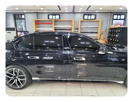BMW 740i 측면 몰딩 크롬죽이기 시공<대구랩핑><대구PPF> / 대구 수성구 황금동