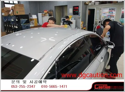 제네시스 g330 루프랩핑시공입니다.[대구랩핑][대구루프스킨][제네시스랩핑][대구ppf] / 대구 수성구 황금동