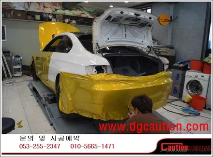 BMW E92 M3 전체 3M 레몬스팅 전체 시공입니다. #대구랩핑 #대구래핑 #대구카스킨 #대구루프스킨 / 대구 수성구 황금동