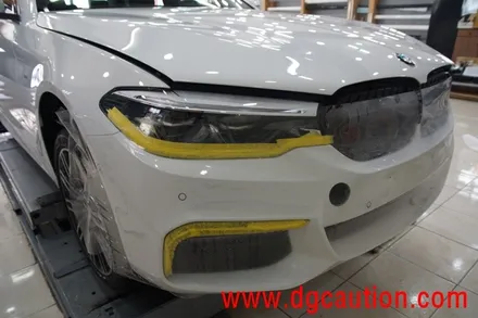 대구PPF BMW 520D 앞범퍼 본넷 라이트 PPF 시공 / 대구 수성구 황금동