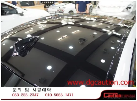 bmw 320i 루프스킨 탑폴리에 시공입니다.[대구랩핑][대구ppf][bmw루프스킨][bmw랩핑] / 대구 수성구 황금동