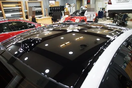 BMW 520D 탑폴리에 루프스킨 시공<대구랩핑><대구PPF> / 대구 수성구 황금동