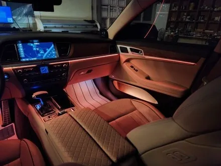 제네시스 DH 베이지 색상 실내에 비노출 엠비언트까지 더하다 / 청주