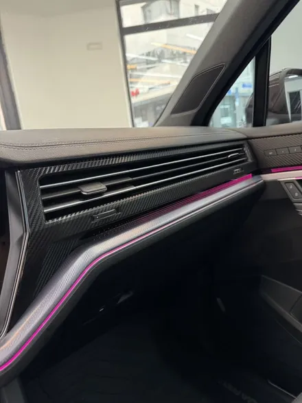 🚘 폭스바겐 투아렉 실내 풀업! 카본 랩핑 + 계기판 디스플레이 PPF 시공 후기 / 경기 하남