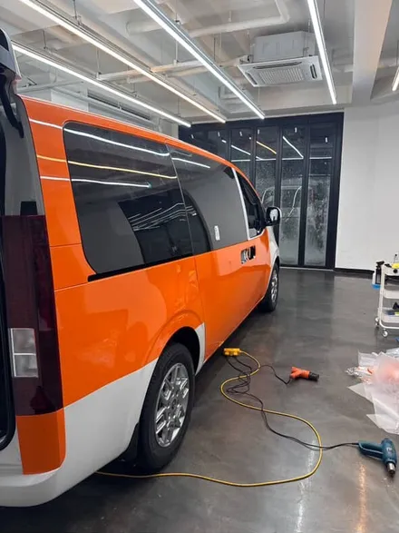 🚐✨ 현대 스타리아 오렌지컬러 전체랩핑 / 경기 하남
