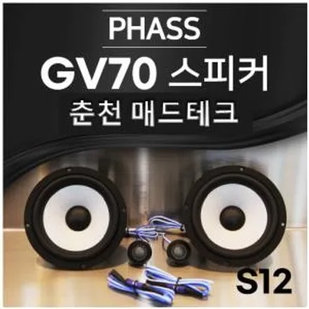 [MADTECH] 춘천엠비언트 카식스 매드테크-스피커 교체 튜닝 업그레이드 PHASS 파스 S12 6.5인치 2way 자동차 스피커 카오디오 / 강원, 춘천, 홍천, 가평
