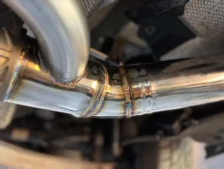 춘천 매드모터스 - 벤츠CLA45AMG W176  전자식듀얼가변배기 세팅 !  잘못된 가공된 순정배기 탈거 ! / 강원도 춘천
