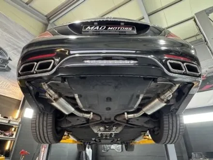 춘천 가변배기 ECU맵핑 전문 튜닝샵 매드모터스 벤츠 W222 S63AMG 메인텍 중통엔드 가변배기 H파이프 합류제거 독립 라인 커스텀 & 팝콘맵 세팅 #춘천튜닝 #춘천가변배기 / 강원도 춘천