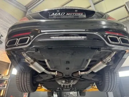 춘천 가변배기 ECU맵핑 전문 튜닝샵 매드모터스 벤츠 W222 S63AMG 메인텍 중통엔드 가변배기 H파이프 합류제거 독립 라인 커스텀 & 팝콘맵 세팅 #춘천튜닝 #춘천가변배기 / 강원도 춘천
