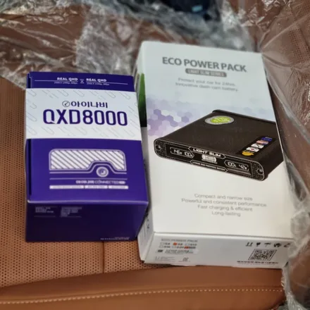 봉담 아이나비 QXD8000 블랙박스 & 에코파워팩 S8 보조배터리 설치 (fact. 토레스) / 경기 화성
