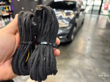 평택 고덕 블랙박스 설치 BMW 3시리즈 - 지넷시스템 QVS100 핸드폰 연동 방법 / 경기 화성