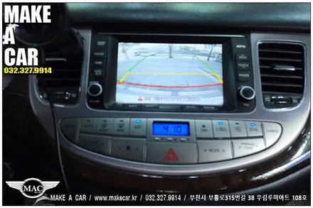 [ 중동 후방카메라 ] 제네시스BH 순정내비 순정후방카메라 사제카메라 개조장착 - 부천 메이크어카