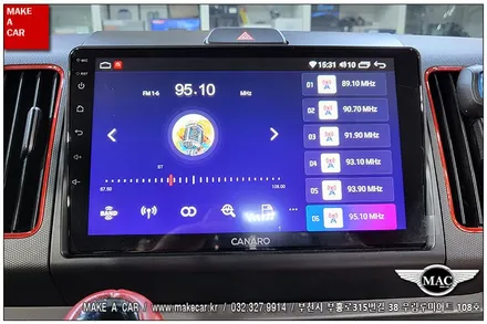[ 상동 내비매립 ] 레이 카나로X-PLUS 안드로이드올인원 장착 - 부천 메이크어카