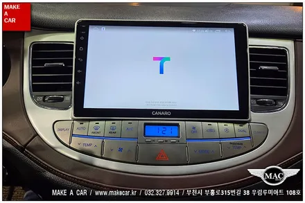 [ 상동 내비매립 ] 제네시스BH(DIS1) 카나로Q 안드로이드올인원 장착 - 부천 메이크어카