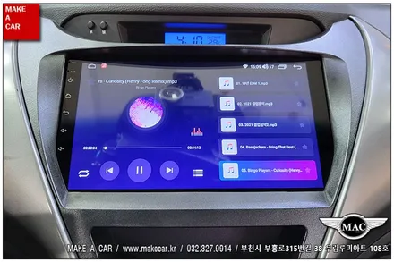 [ 상동 네비매립 ] 아반떼MD 카나로Q 안드로이드올인원 장착 - 부천 메이크어카