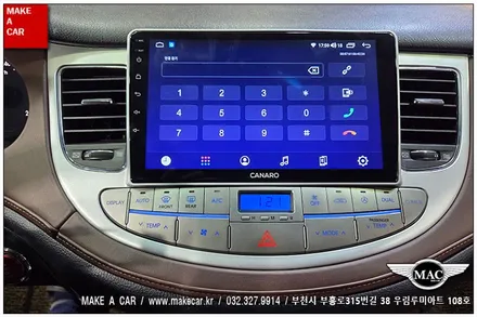 [ 상동 내비매립 ] 제네시스BH(DIS1) 카나로Q 안드로이드올인원 장착 - 부천 메이크어카