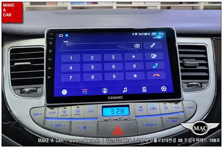 [ 신중동 내비매립 ] 제네시스BH (DIS1) 카나로Q 안드로이드올인원  장착 - 부천 메이크어카