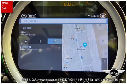 [ 중동 내비매립 ] 미니 컨트리맨(R60) 카인원 안드로이드올인원 장착 - 부천 메이크어카
