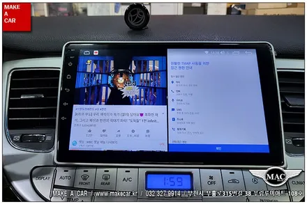 [ 부천인천 네비매립 ] 제네시스BH 카나로 X-PLUS 안드로이드올인원 - 부천 메이크어카