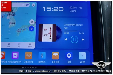 [ 상동 내비매립 ] 말리부(8세대) 카나로Q 안드로이드올인원 장착 - 부천 메이크어카