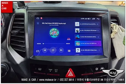 [ 상동 내비매립 ] 티볼리 카나로Q 안드로이드올인원 장착 - 부천 메이크어카